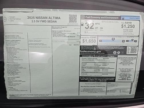 2025 Nissan Altima 2.5 SV