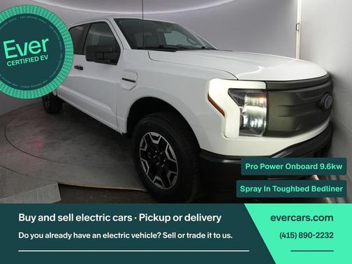 Oxford White 2023 Ford F-150 Lightning Pro