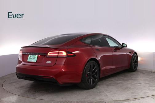 Ultra Red 2025 Tesla Model S Plaid