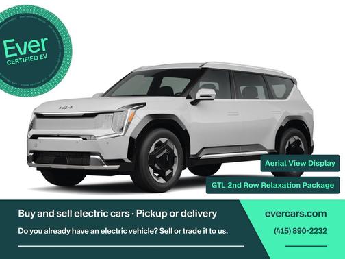 Ivory Silver 2024 Kia EV9 GT-Line