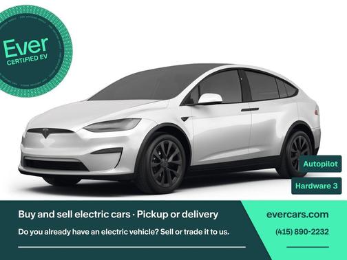 Pearl White Multi-Coat 2022 Tesla Model X Plaid Tri Motor All-Wheel Drive