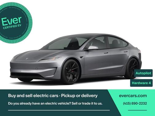 Stealth Grey 2025 Tesla Model 3 Long Range