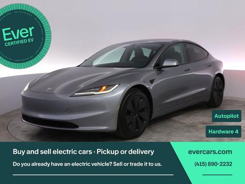 Stealth Grey 2025 Tesla Model 3 Long Range