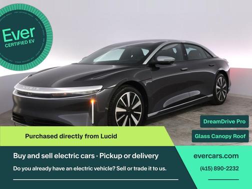 Quantum Gray Metallic 2023 Lucid Air Grand Touring