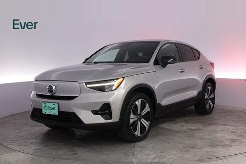 Silver Dawn Metallic 2023 Volvo C40 Recharge Pure Electric Twin Plus