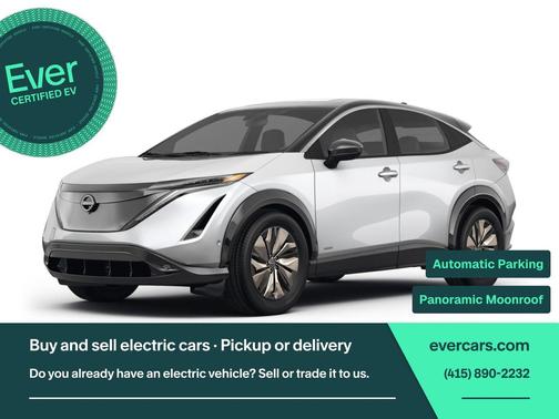 Everest White Pearl Tricoat/Black Diamond Pearl 2023 Nissan ARIYA PREMIERE