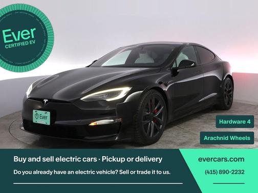 Solid Black 2023 Tesla Model S Plaid