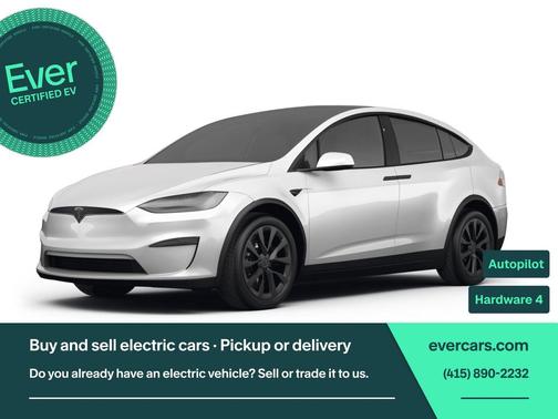 Pearl White Multi-Coat 2023 Tesla Model X Plaid Tri Motor All-Wheel Drive