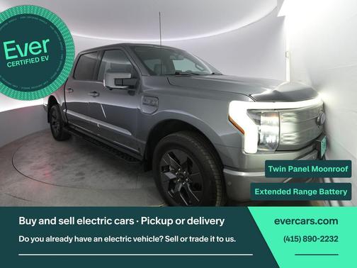 Carbonized Gray Metallic 2023 Ford F-150 Lightning LARIAT