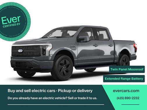 Carbonized Gray Metallic 2023 Ford F-150 Lightning LARIAT