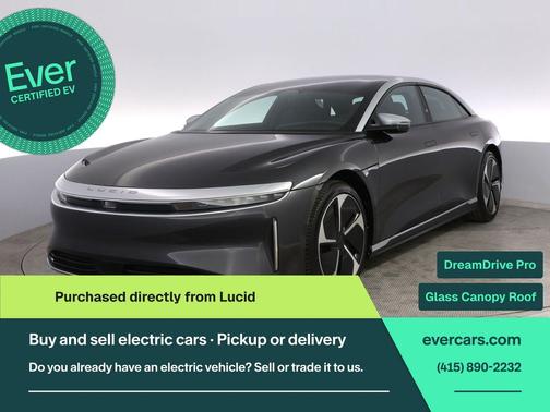 Quantum Gray Metallic 2023 Lucid Air Grand Touring