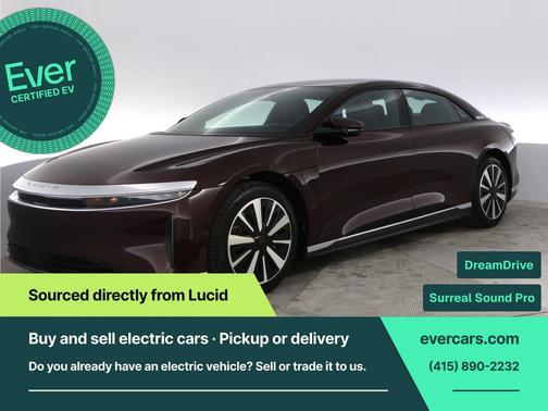 Burgundy 2023 Lucid Air Pure