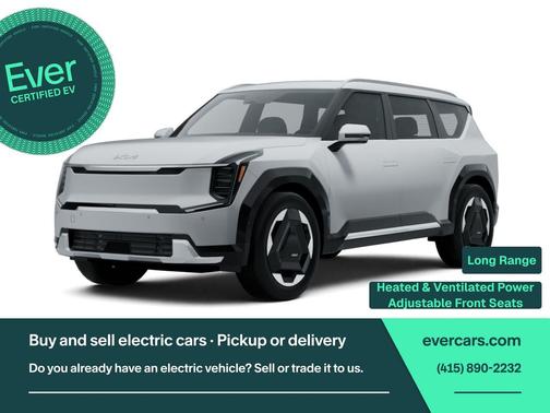 Ivory Silver 2024 Kia EV9 Light Long Range