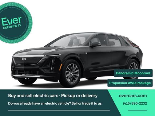 Stellar Black Metallic 2024 Cadillac LYRIQ Sport