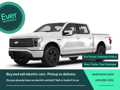 Oxford White 2023 Ford F-150 Lightning XLT
