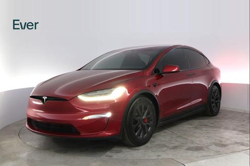 Red Multi-Coat 2023 Tesla Model X Plaid Tri Motor All-Wheel Drive