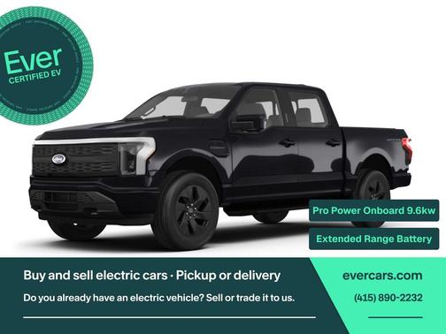 Blue Metallic 2025 Ford F-150 Lightning Flash