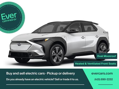 Cosmic White 2023 Subaru Solterra Touring