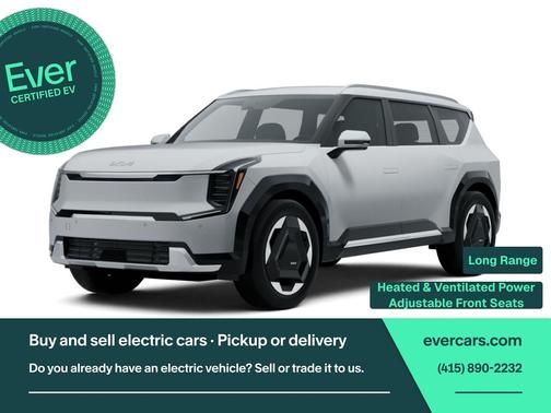 Ivory Silver 2024 Kia EV9 Light Long Range