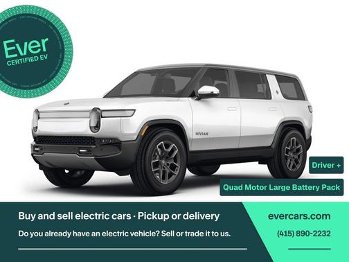 Glacier White 2023 Rivian R1S Adventure