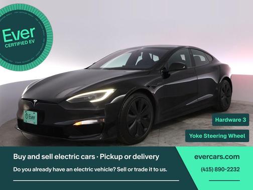 Solid Black 2023 Tesla Model S Standard Range