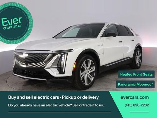 Crystal White Tricoat 2024 Cadillac LYRIQ Tech