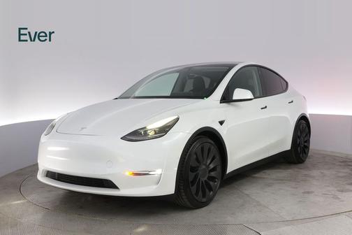 Pearl White Multi-Coat 2022 Tesla Model Y Performance Dual Motor All-Wheel Drive