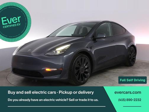 Gray 2022 Tesla Model Y Performance Dual Motor All-Wheel Drive