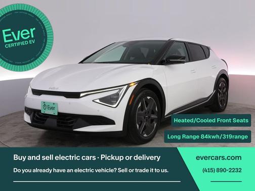 Glacier White Pearl 2025 Kia EV6 Light Long Range RWD