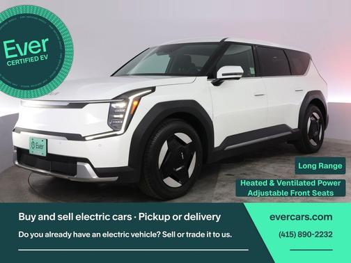 Snow White Pearl 2024 Kia EV9 Light Long Range