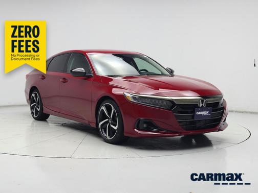 Red 2021 Honda Accord Sport