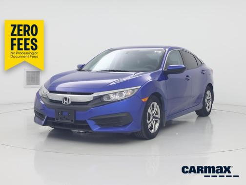 Blue 2017 Honda Civic LX