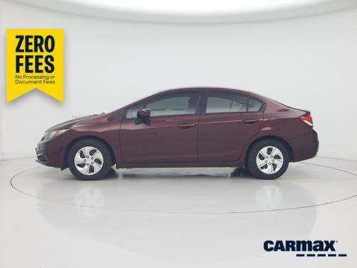 Burgundy 2015 Honda Civic LX
