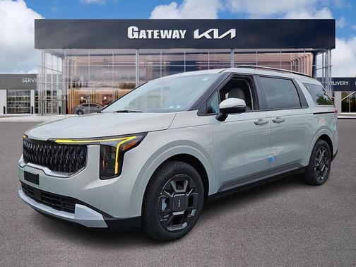 Ivory Silver 2026 Kia Carnival Hybrid EX