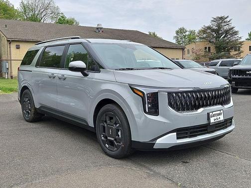 Ceramic Silver 2026 Kia Carnival Hybrid EX