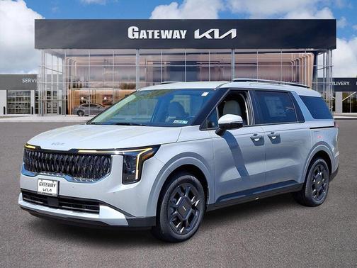Ceramic Silver 2026 Kia Carnival Hybrid EX