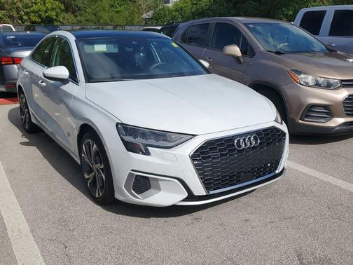 Glacier White Metallic 2022 Audi A3 Premium