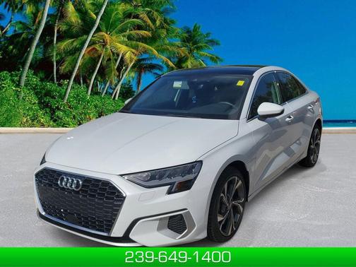 Glacier White Metallic 2022 Audi A3 Premium