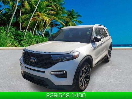 STAR WHITE MET TRI-COAT 2022 Ford Explorer ST-Line