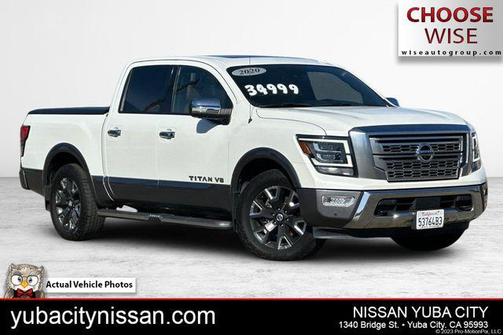 Pearl White Metallic 2020 Nissan Titan Platinum Reserve