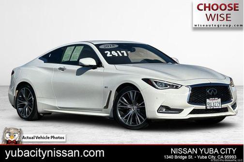 White 2018 INFINITI Q60 3.0T LUXE