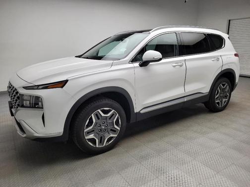 Quartz White 2021 Hyundai SANTA FE HEV SEL Premium