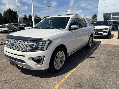 White Platinum Clearcoat Metallic 2019 Ford Expedition Max Platinum