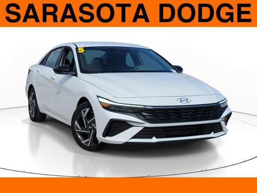 Serenity White 2025 Hyundai ELANTRA Sport