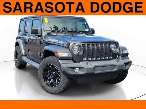 Granite Crystal Metallic Clearcoat 2018 Jeep Wrangler Unlimited Sport
