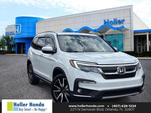 Platinum White Pearl 2021 Honda Pilot Touring 8-Passenger