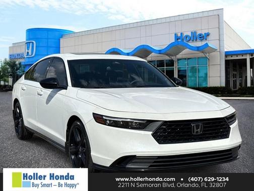 Platinum White Pearl 2023 Honda Accord Hybrid Sport-L