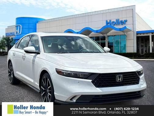 Platinum White Pearl 2026 Honda Accord Hybrid Touring