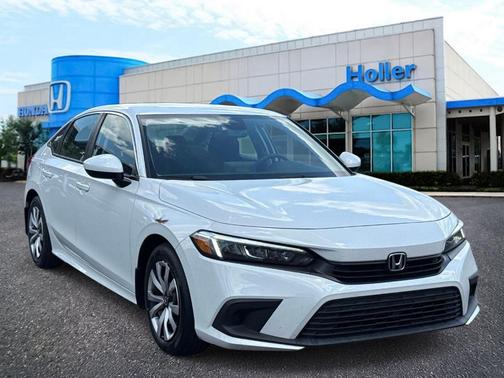 Platinum White Pearl 2023 Honda Civic LX