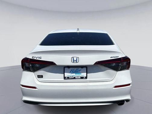 Platinum White Pearl 2025 Honda Civic Sport